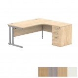Core Radial Desk and Pedestal