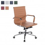 Aura Mid Back Leather Office Chair