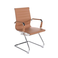 Aura Mid Back Leather Visitor Chair
