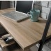 Industrial Style Bench Desk with Shelf