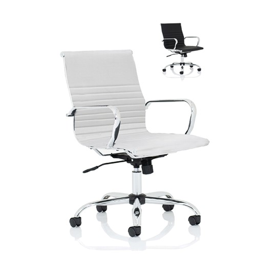 Nola Leather Medium Back Executive Office Chair 