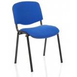 ISO Fabric Stacking Chair Black Frame
