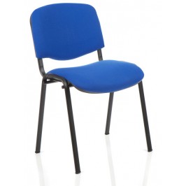 ISO Fabric Stacking Chair Black Frame