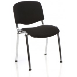 ISO Fabric Stacking Chair Chrome Frame