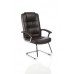 Moore Deluxe Leather Cantilever Chair