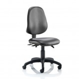 Eclipse Plus 2 Black Leather Operator Chair